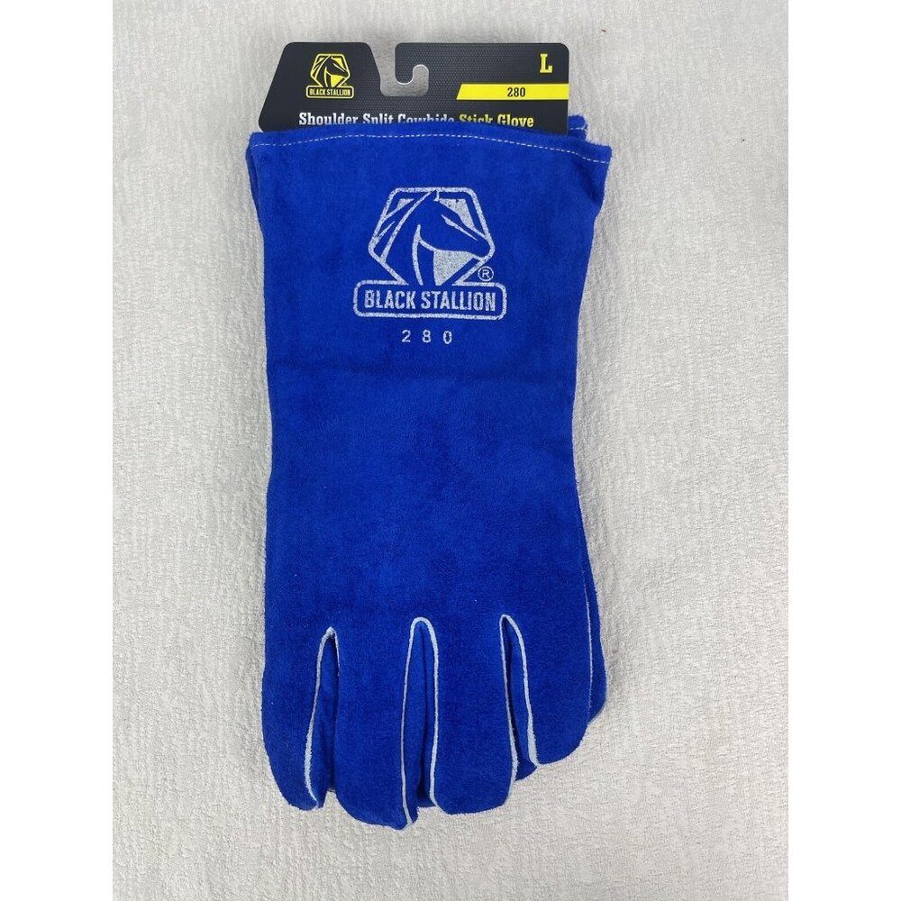 Black Stallion 280 Select Shoulder Split Welding‎ Cowhide Stick Glove Size L